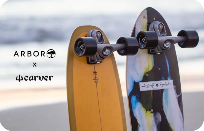 Arbor x carver surfskate